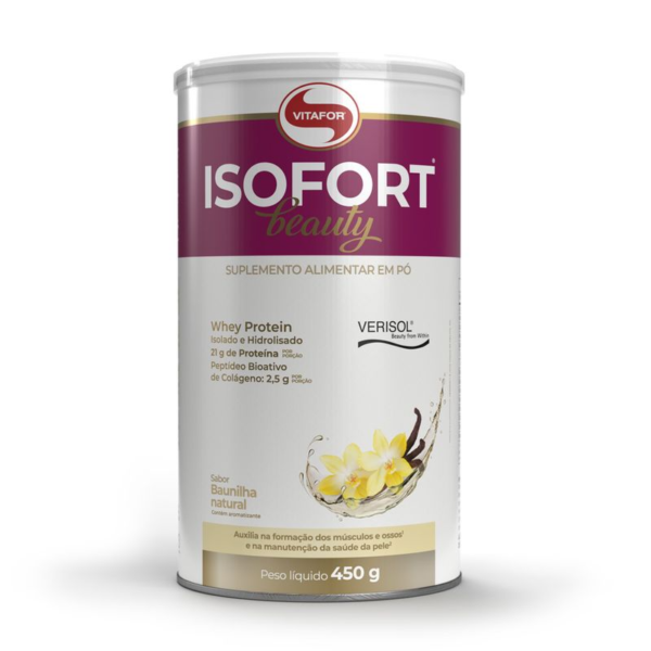 Isofort Beauty - 450g baunilha - Vitafor